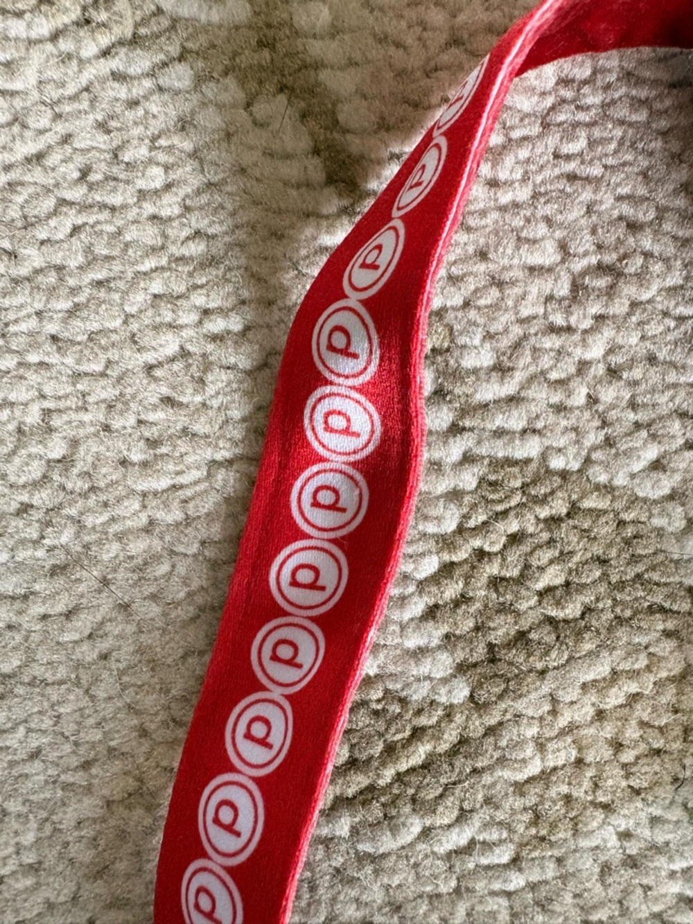 NWOT Pure Barre Red Headband with White PB Logo Accents - Picture 2 of 3